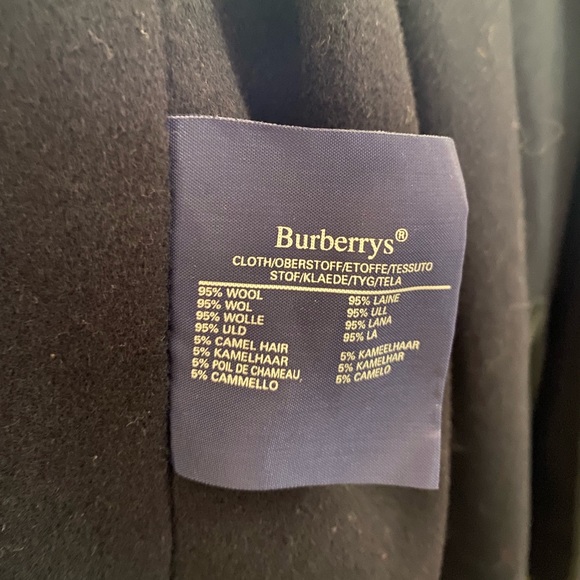 Mens Burberry Navy Trench Jacket with wool inner coat - Picture 14 of 15